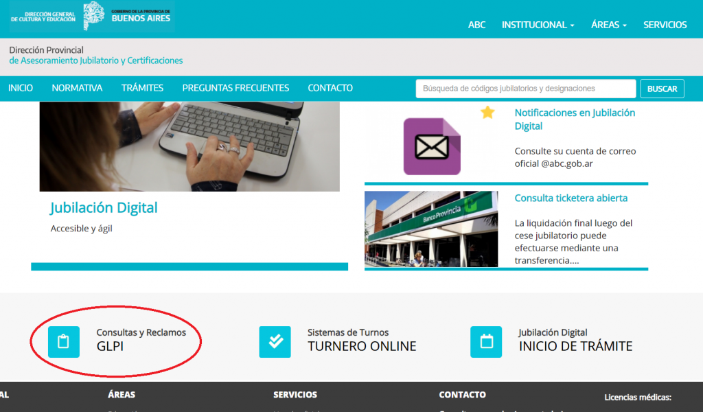 jubilacion digital - consultas y reclamos
