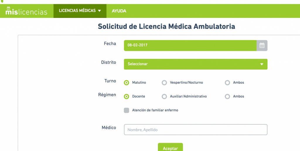 Licencias médicas a través del Portal ABC
